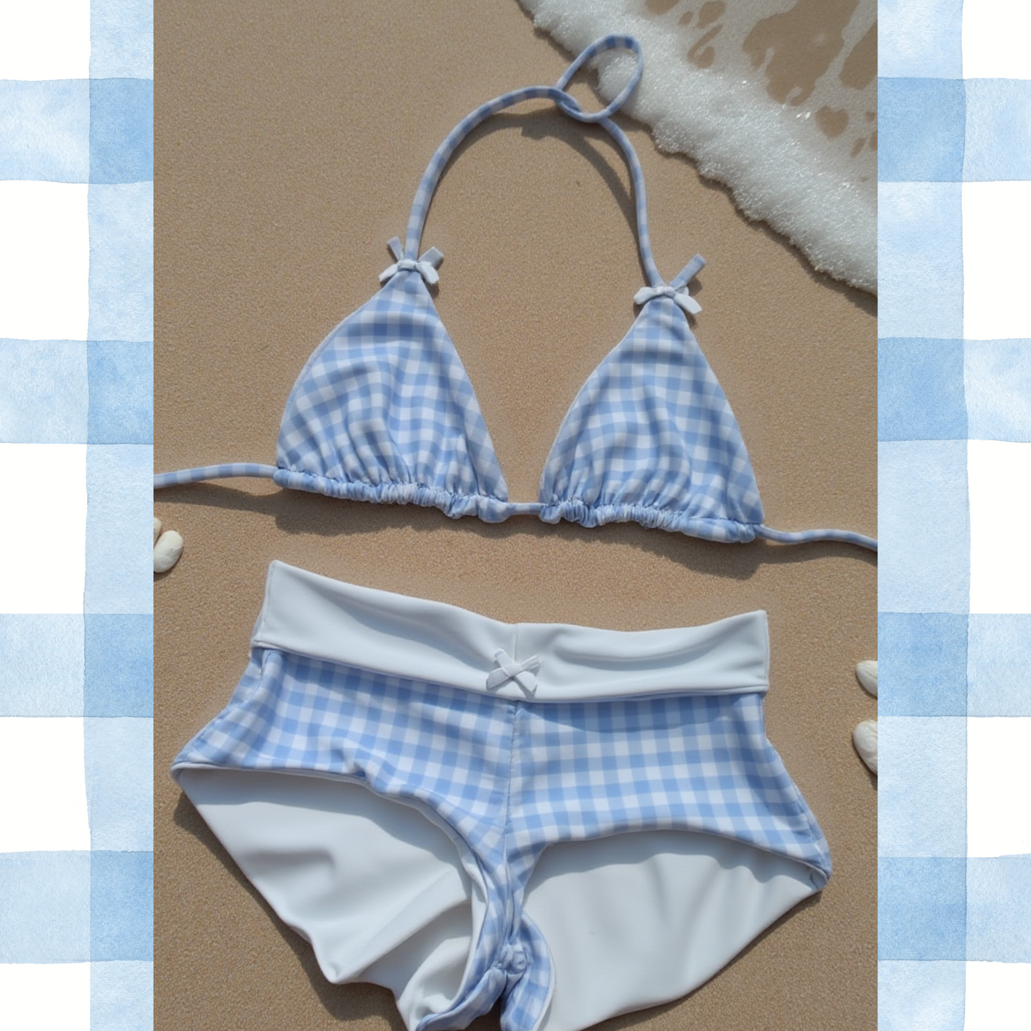 CheckCharm⢠Halter Bikini Set