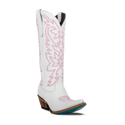 Chic Cowgirl White Boots