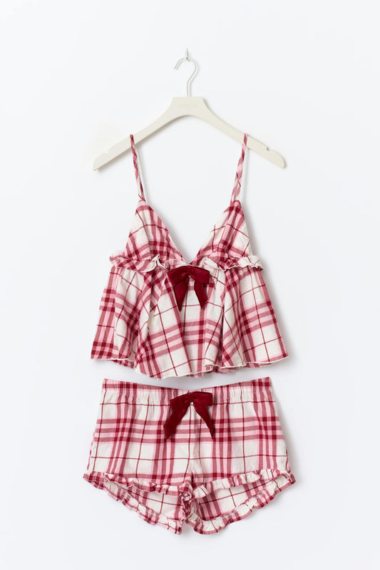 Christmas Plaid Matching Set