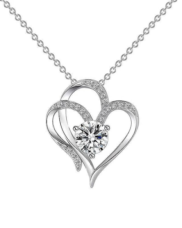 093 Sterling Heart Pendant
Necklace for Women